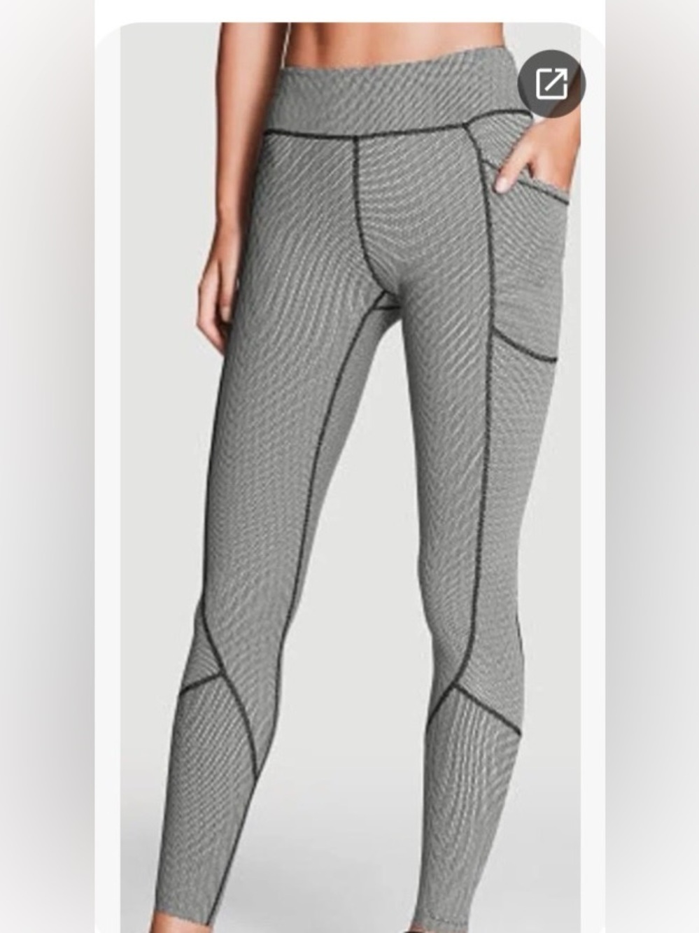 Victoria Secret Total Knockout Leggings NWT Sz S Short Pockets